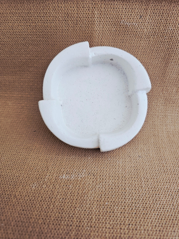 3 lü Set Minimalist Saf Beyaz Beton Küllük, El Yapımı, Dekoratif Takı Tabağı, Sade Ofis Masaüstü Aksesuarı, Küllük