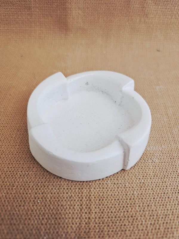 3 lü Set Minimalist Saf Beyaz Beton Küllük, El Yapımı, Dekoratif Takı Tabağı, Sade Ofis Masaüstü Aksesuarı, Küllük