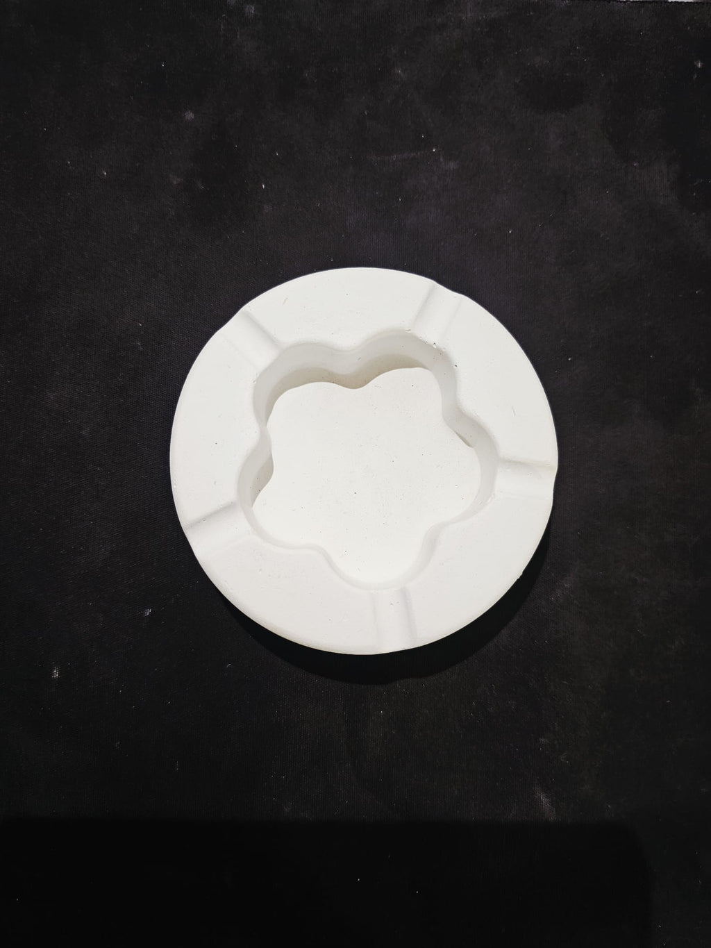 Modern Tasarım El Yapımı Beyaz Beton Küllük / Kül Tabağı Beyaz