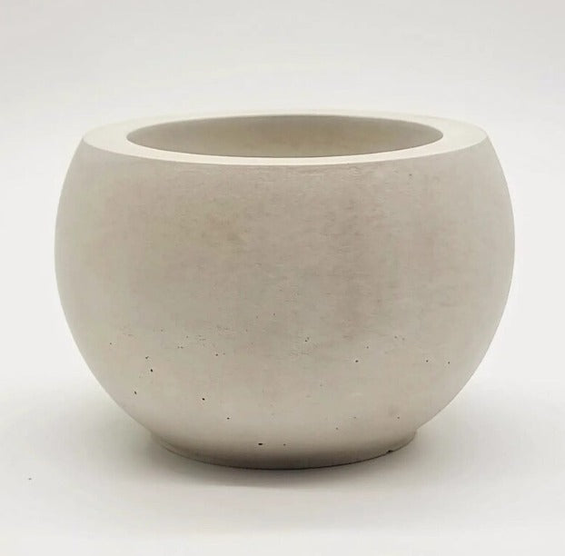 Utaylife Minimalist Beyaz Beton Vazo / Saksı - Dıy Boyama Için Ideal